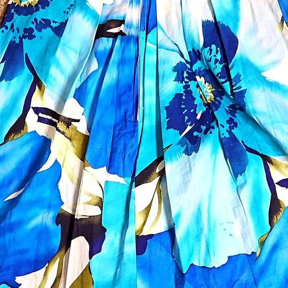 COREY P. Floral V Neck Sleeveless A-line Dress Size 4 - Picture 11 of 11